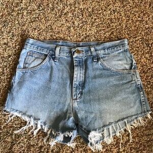 Vintage Distressed Denim Cutoff Shorts size 30